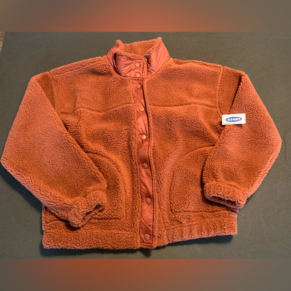 Old Navy Sherpa Snap Coat